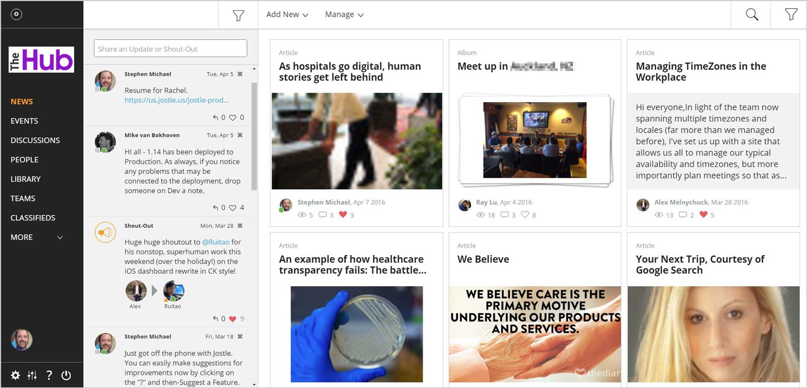 Jostle Intranet Software