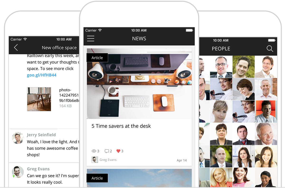 Jostle Android / iOS Intranet App