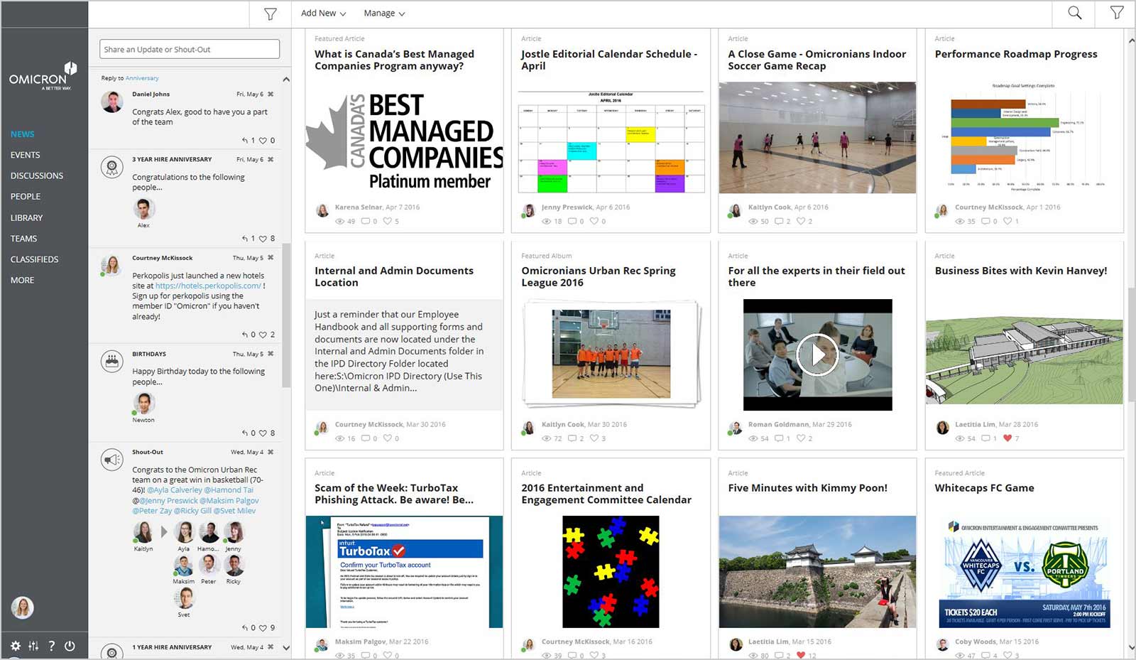 Jostle Intranet Software